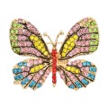 P-0165 Cute Crystal Rhinestone Butterfly Dragonfly Brooches for Women Suit Dress Clothes Accessories