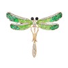P-0165 Cute Crystal Rhinestone Butterfly Dragonfly Brooches for Women Suit Dress Clothes Accessories