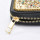 N-7710 Women Fashion Leather Clutch Handbags Zipper Blocking Wallet Purse With Beads Turquoise Stone For Women Girls