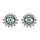 E-6396 Vintage Multicolors Crystal Rhinestones Eye Shaped Stud Earrings for Women Boho Party Jewelry Gift