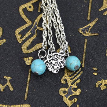 F-0964 Vintage Fish Charms Hair Pin Turquoise Beads Tassels Hair Pins