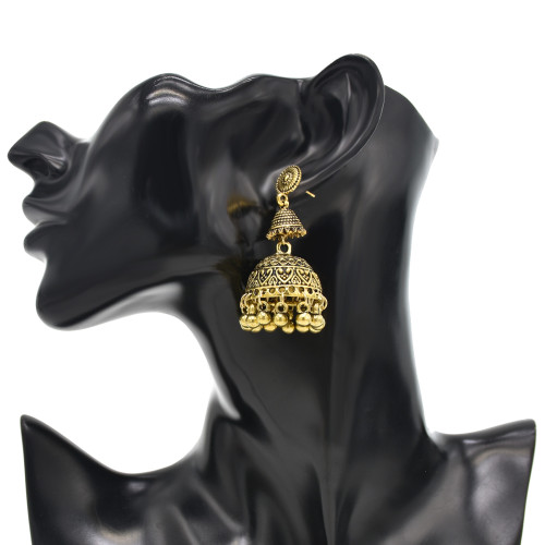 N-7711 Women Jewelry Set Vintage Bell Tassel Pendant Earrings and Necklace Set
