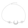 F-0967 Crescent Moon Boho Head Chain Pendant Gothic Forehead Headpiece Headband Retro Hair Accessories Wedding Head Dress