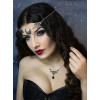 F-0967 Crescent Moon Boho Head Chain Pendant Gothic Forehead Headpiece Headband Retro Hair Accessories Wedding Head Dress