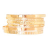 B-1188 6PCS/Set Gold Chain Beads Lock Pendant Bracelets & Bangles Sets for Women Boho Holiday Party Jewelry