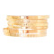 B-1188 6PCS/Set Gold Chain Beads Lock Pendant Bracelets & Bangles Sets for Women Boho Holiday Party Jewelry