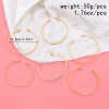 B-1188 6PCS/Set Gold Chain Beads Lock Pendant Bracelets & Bangles Sets for Women Boho Holiday Party Jewelry
