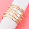 B-1188 6PCS/Set Gold Chain Beads Lock Pendant Bracelets & Bangles Sets for Women Boho Holiday Party Jewelry