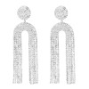 E-6401 Luxury Big Crystal Rhinestone Long Tassel Drop Earrings for Women Lady Night Club Party Wedding Jewelry Gift