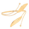 B-1189 Arm Cuff Upper ArmBand Cuff Bracelet Bangle For Women Gold Silver Plated Leaves Adjustable Bangle