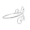 B-1190 Arm Cuff Symmetrical Up And Down ArmBand Cuff Bracelet Bangle For Women Rhinestone Gold Silver Plated  Adjustable Bangle