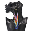 E-6402 Vivid Colorful Dangle Earring For Wome Long Tassel Hanging Beads Earrings for Women Party Jewelry Gift