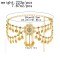 N-7721 Indian Vintage Gold Silver Metal Coin Tassel Carved Flower Crystal Belly Dance Waist Body Chains for Women Party Jewelry Gift