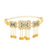 N-7724 Egyptian Crystal Carved Pattern Waist Belly Chains Long Tassel Coins Dancing Beach Belt Statement Body Chain  India Ethnic Boho Turkish Jewelry