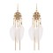 E-6405 Women Feather Earrings Bohemian Long Fringe Tassel   Dangle Earrings Set For Women Girls