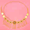 N-7723 Women Fashion Vintage Silver Tassel Carved Flower Crystal Belly Dance Waist Body Chains Party Indian Jewelry