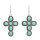 E-6406 3 Styles  Flower Cross Leaf Drop Dangle Earrings Vintage Style Dangle Earrings For Women Girls