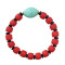 B-1194 Summer Fashion Turquoise Beaded Bracelet Multiple Colors Red Orange Boho Vintage Personality Jewelry Birthday Party Gift