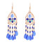 E-6411 New Fashion Bohemian Tassel Earrings Suitable For Women's Multi-bell Color Personality Jewelry Birthday Gift