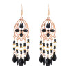 E-6411 New Fashion Bohemian Tassel Earrings Suitable For Women's Multi-bell Color Personality Jewelry Birthday Gift