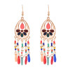 E-6411 New Fashion Bohemian Tassel Earrings Suitable For Women's Multi-bell Color Personality Jewelry Birthday Gift
