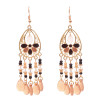 E-6411 New Fashion Bohemian Tassel Earrings Suitable For Women's Multi-bell Color Personality Jewelry Birthday Gift