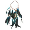 F-0970 Ethnic Rope Woven Wooden Beads Feather Headbands for Women Boho Handmade Indian Festival Party Hair Accessories