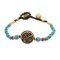 B-1198 Ethnic Bohemian Turquoises Acrylic Beads Rope Woven Bracelets for Women Handmade Party Jewelry Gift