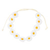 F-0974 Sunflower Crown Hair Wreath Daisy Flower Headbands Hippie Headbands Adjustable Floral Bridal Headpiece for Hippie Party Wedding Festivals Photo Props