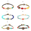 B-1166 Women Handmade Boho Wrap Bracelets Natural Stone Variety Beads Strand Bracelet