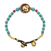 B-1200 Bohemian New Fashion Bracelet Beaded Elastic Stackable Stretch Crystal Ring Bell Bangle Bracelets For Women Teens