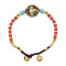 B-1200 Bohemian New Fashion Bracelet Beaded Elastic Stackable Stretch Crystal Ring Bell Bangle Bracelets For Women Teens