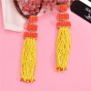 E-6419 Multilayerd Dangle Earring For Women Long Tassel Hanging Beads Earrings for Women Jewelry Gift