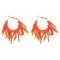 E-6420 Beaded Drop Tassel Earrings For Women Handmade Beaded Hoop Dangle Earring For Party Fashion Jewelry