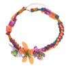 N-7737 R-1567 E-6422 Big Acrylic Flower Necklace Earrings Ring Set European Style Flower Jewelry Set for Women Party