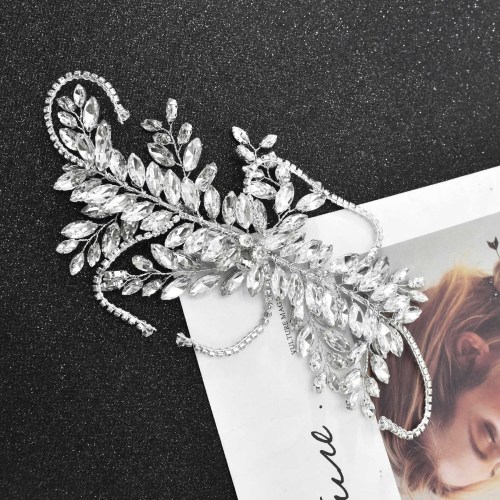 F-0977 Crystal Headdress For Bridal Wedding Engagement Hair Accessories Hair Clip Hair Piece
