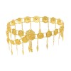 N-7738 Vintage Gold Metal Hollow Flower Belly Dance Waist Belt Chains for Women Indian Thailand Party Body Jewelry
