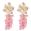 E-6431  Women Fashion fruit earrings personality cute three-dimensional simulation grape earrings jewelry