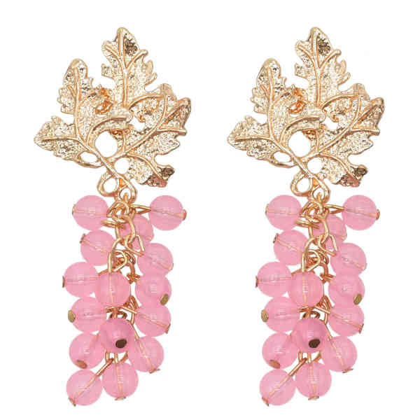 E-6431  Women Fashion fruit earrings personality cute three-dimensional simulation grape earrings jewelry