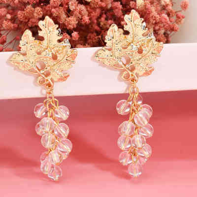 E-6431  Women Fashion fruit earrings personality cute three-dimensional simulation grape earrings jewelry