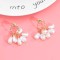 E-6432 Elegant Gold Metal Pearls Drop Earrings for Women Bridal Wedding Party Jewelry Gift