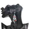 E-6434 F-1008 Women Fahison Bohemia Trendsetting Earring HAIRBAND SETExquisite Patten Long Fringe Dangle Earring Jewelry Gift