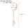 E-6440 Elegant Long Fringe Gold Flower Pearl Drop Earrings for Women Bridal Wedding Party Jewelry Gift