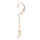E-6440 Elegant Long Fringe Gold Flower Pearl Drop Earrings for Women Bridal Wedding Party Jewelry Gift
