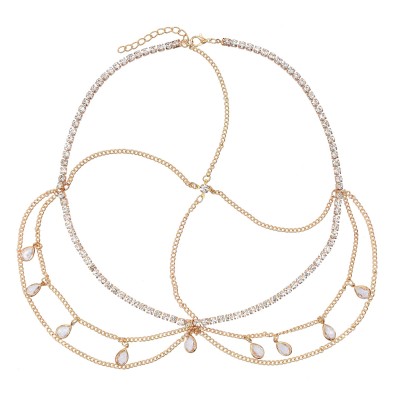 F-0982 Fashion Bridal Pearls Crystal Forehead Headbands Head Chains for Women Wedding Dance Party Hair Accessories