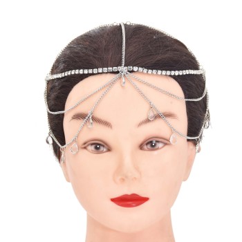 F-0982 Fashion Bridal Pearls Crystal Forehead Headbands Head Chains for Women Wedding Dance Party Hair Accessories