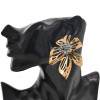 E-6443 Fashion Big Gold Flower Stud Earrings Hollow Out Petals Earrings for Women