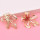 E-6443 Fashion Big Gold Flower Stud Earrings Hollow Out Petals Earrings for Women