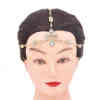 F-0983 Women Fashion Rhinestone Head Chain Layered Headband Tassel Wedding Bride Hair Accessories Jewelry