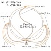F-0986 Bridal Water Drop Crystal Long Tassel Forehead Head Chains Headbands for Women Wedding Party Hair Accessories
